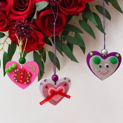 Valentine's Day 264-Piece DIY Heart Felt Craft Set