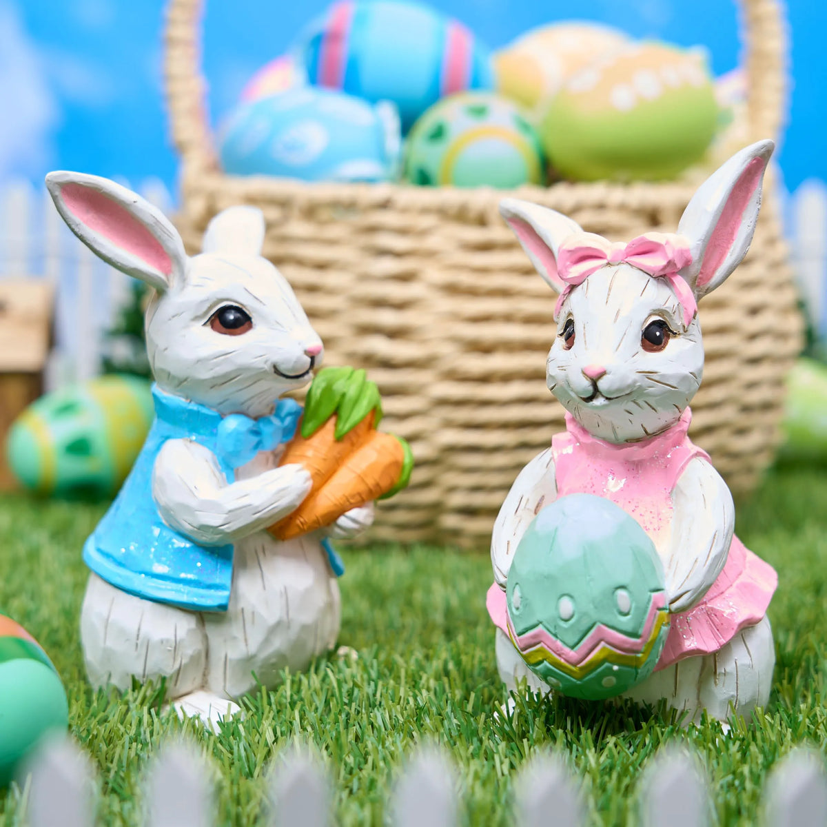 Easter Bunny Decor Set of 2