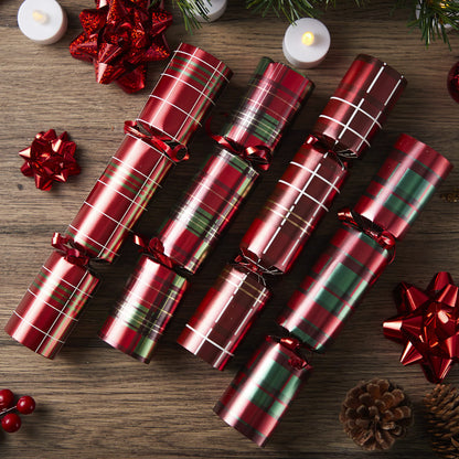 10-Inch Christmas Party Favor (Plaid) - No Snap