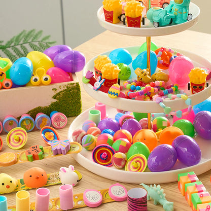 200 Prefilled Easter Eggs with Assorted Toys - Bulk Pack