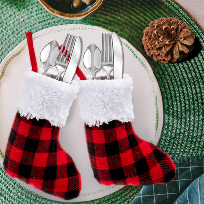 24-Pack Mini Christmas Stockings (5-Inch)