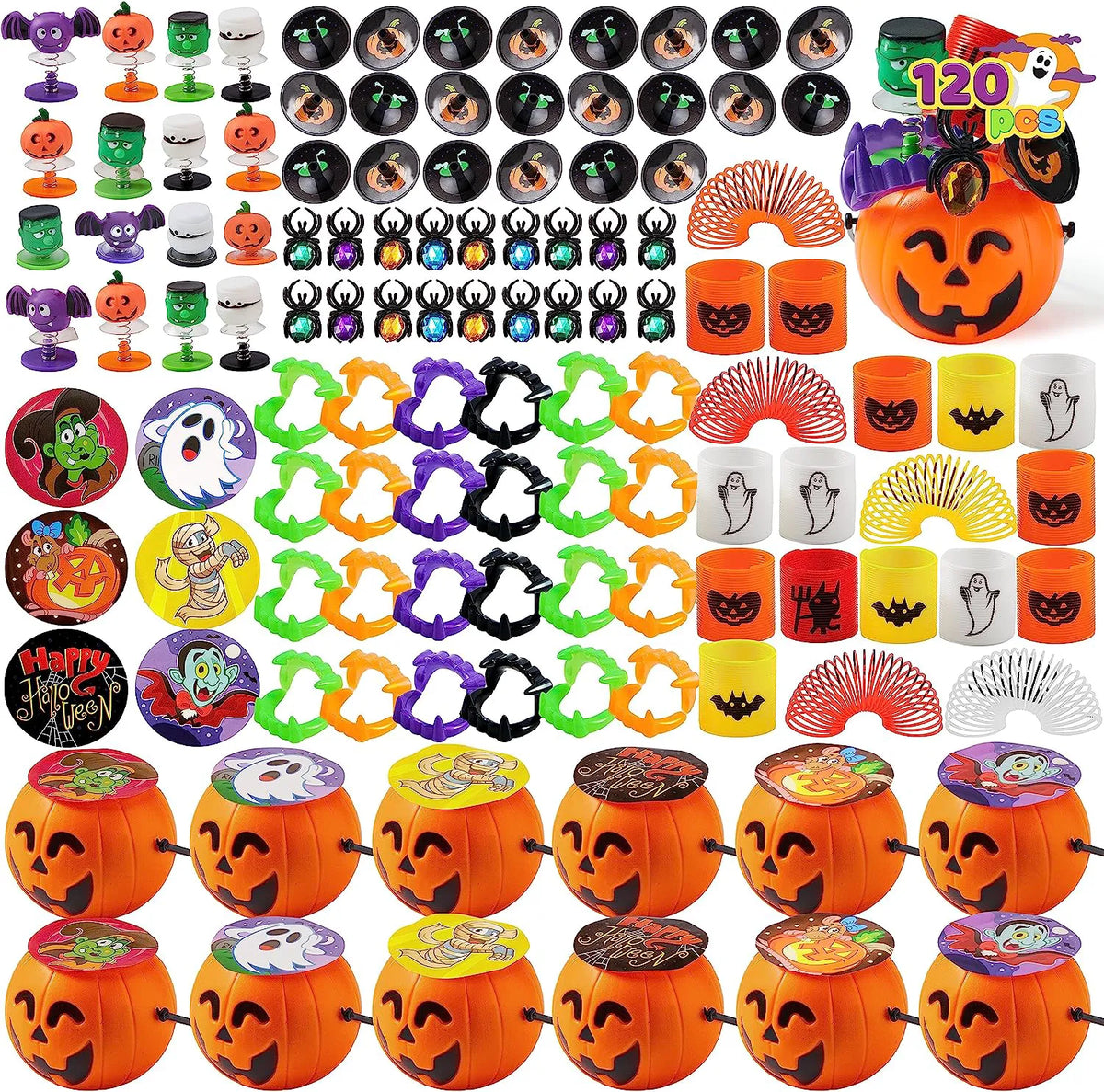 Prepack Novelty Toy Set with Pumpkin Bucket