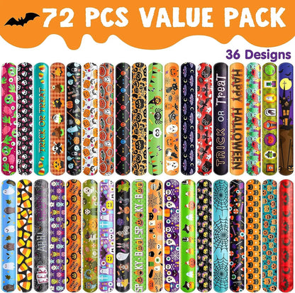 Halloween Slap Bracelets (72-Pack)