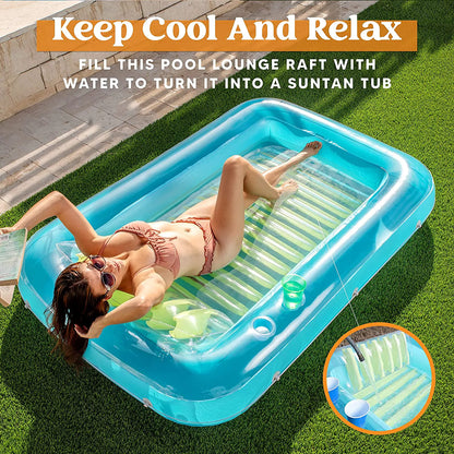 Inflatable Suntan in Blue and Green