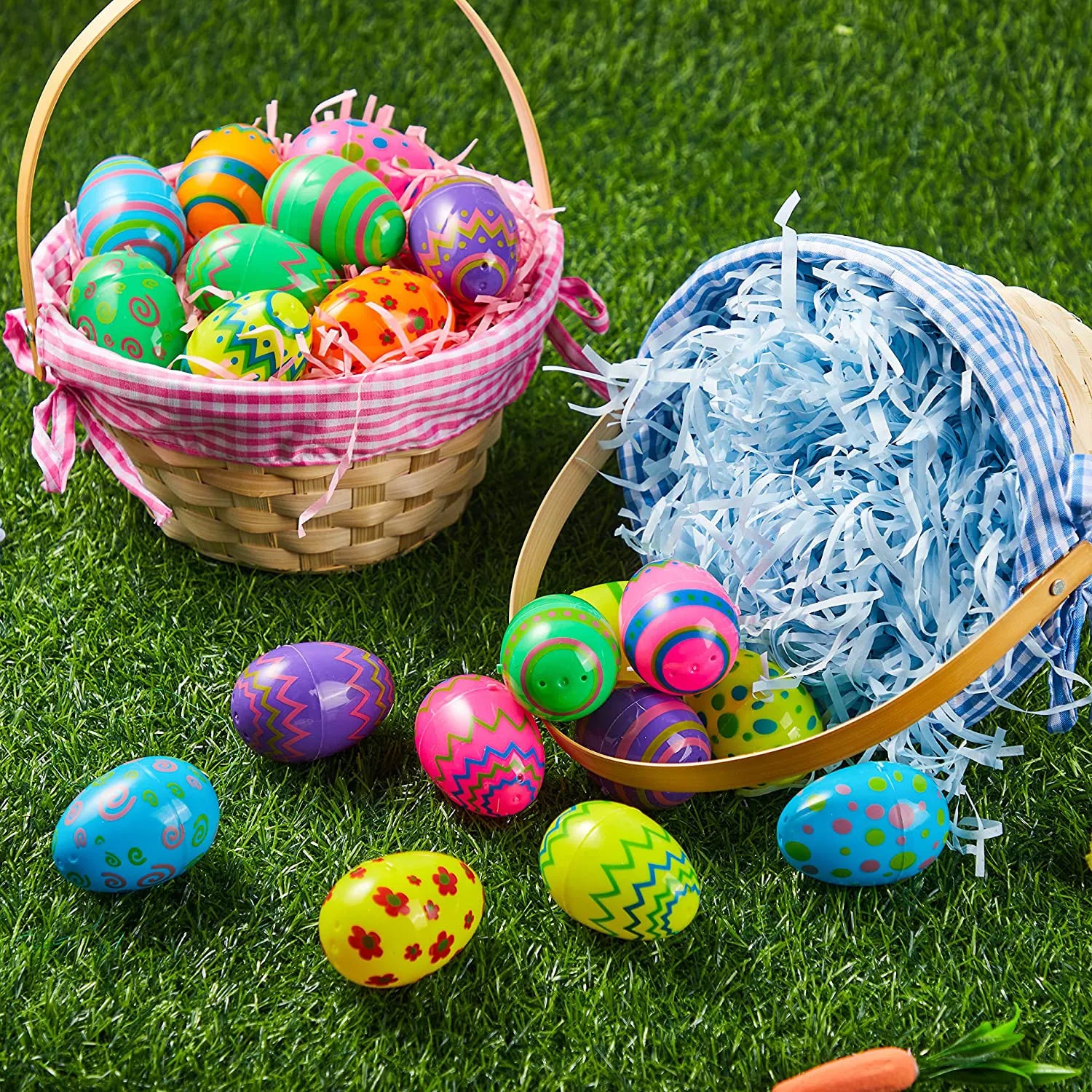 36 Pcs Printed Easter Egg Shells