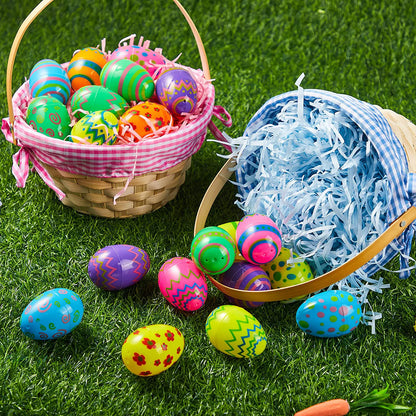 36 Pcs Printed Easter Egg Shells