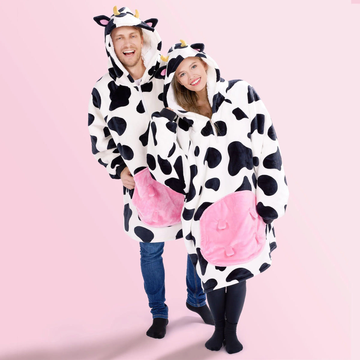 Cozy Sherpa Wearable Blanket Hoodie for Adults