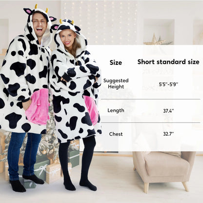 Cozy Sherpa Wearable Blanket Hoodie for Adults