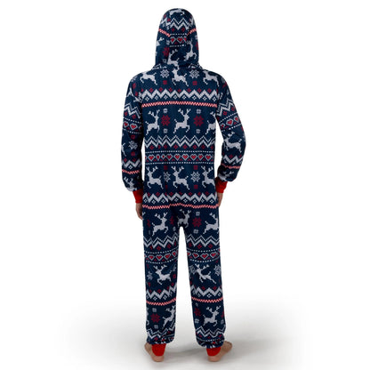 Men's Loose Christmas Hooded Pajamas