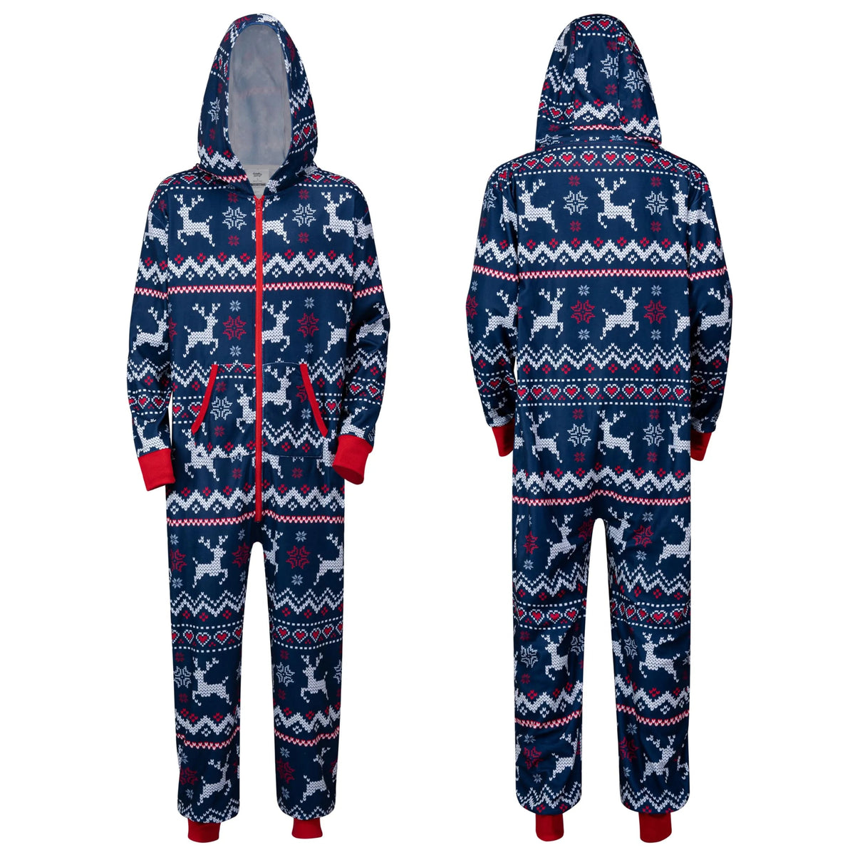 Men's Loose Christmas Hooded Pajamas