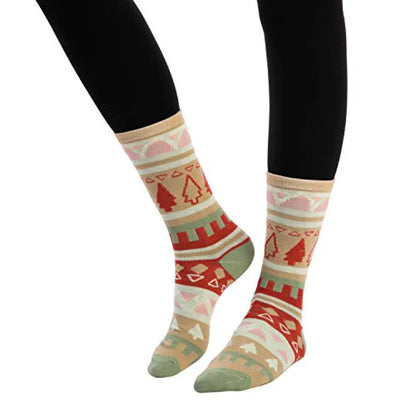 12 Pairs of Christmas Holiday Crew Socks