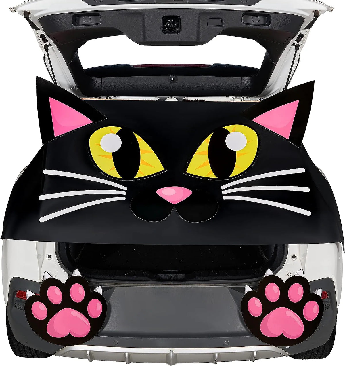 Black Cat Halloween Trunk-or-Treat Decor Kit