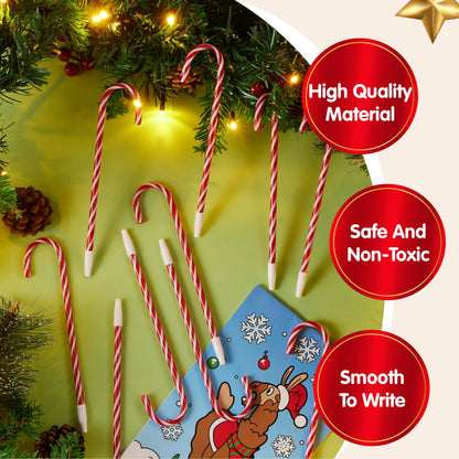 Candy Cane Ballpoint Pens, 48 Pack