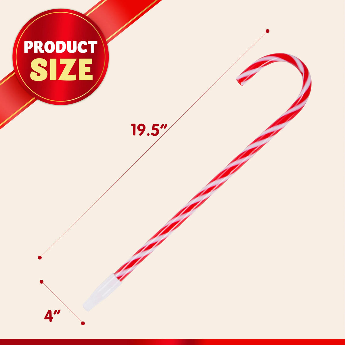Candy Cane Ballpoint Pens, 48 Pack
