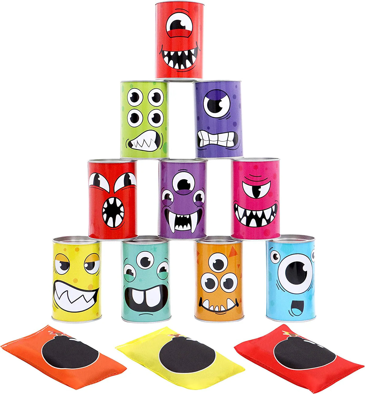 Carnival Bean Bag Toss Can Game Set - 13 Pieces