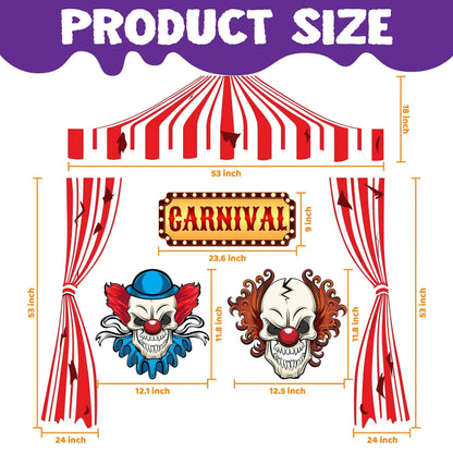 Carnival Halloween Trunk or Treat Decoration Set