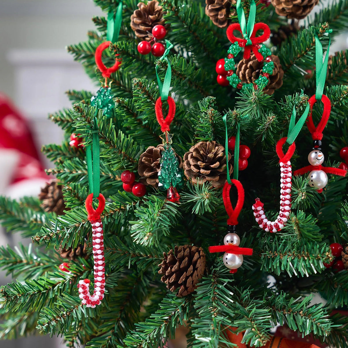 Christmas Beaded Ornament Craft - Make Up to 40 Hanging Ornaments
