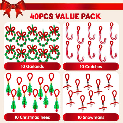 Christmas Beaded Ornament Craft - Make Up to 40 Hanging Ornaments