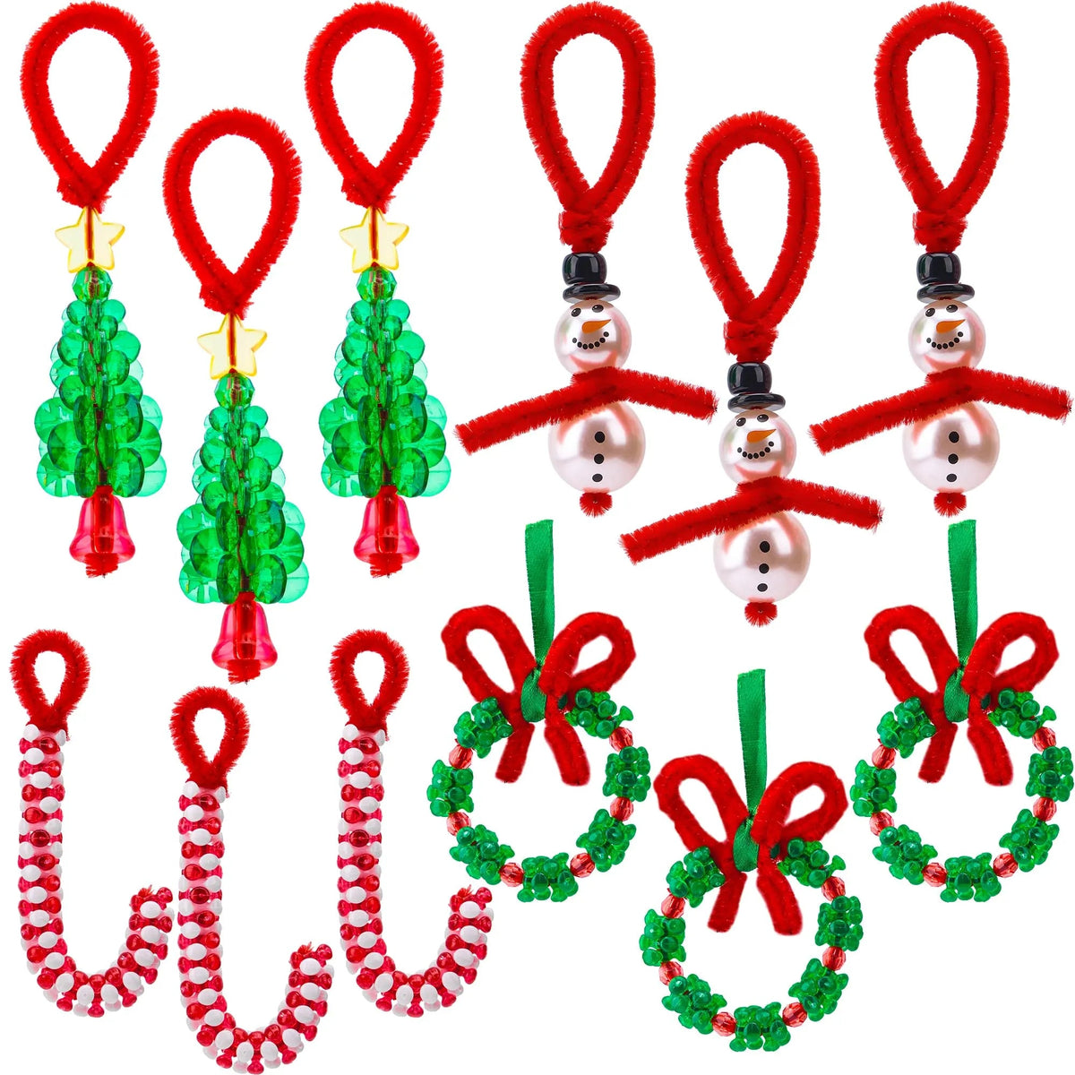 Christmas Beaded Ornament Craft - Make Up to 40 Hanging Ornaments