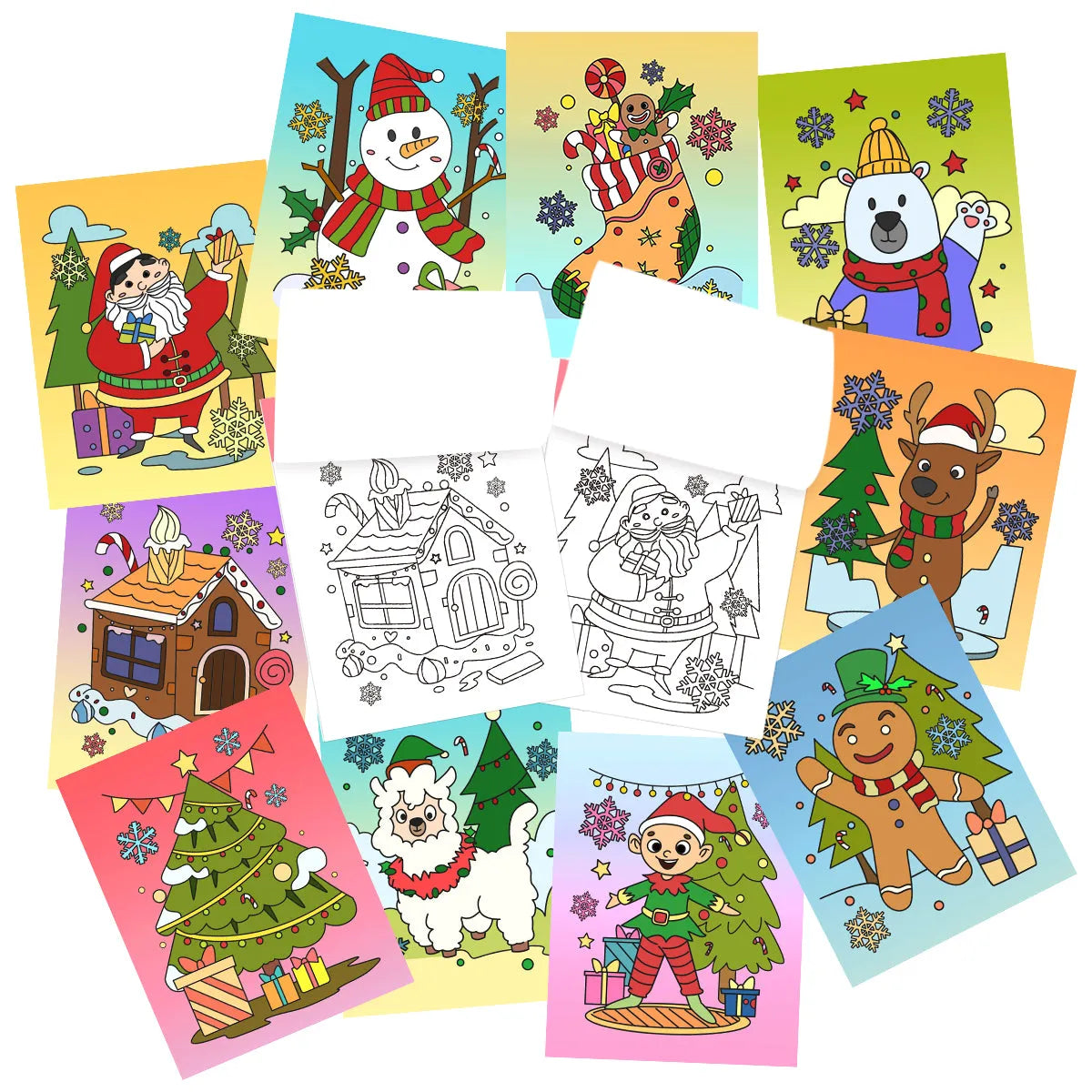 Christmas Mini Coloring Booklets (48 Pack)