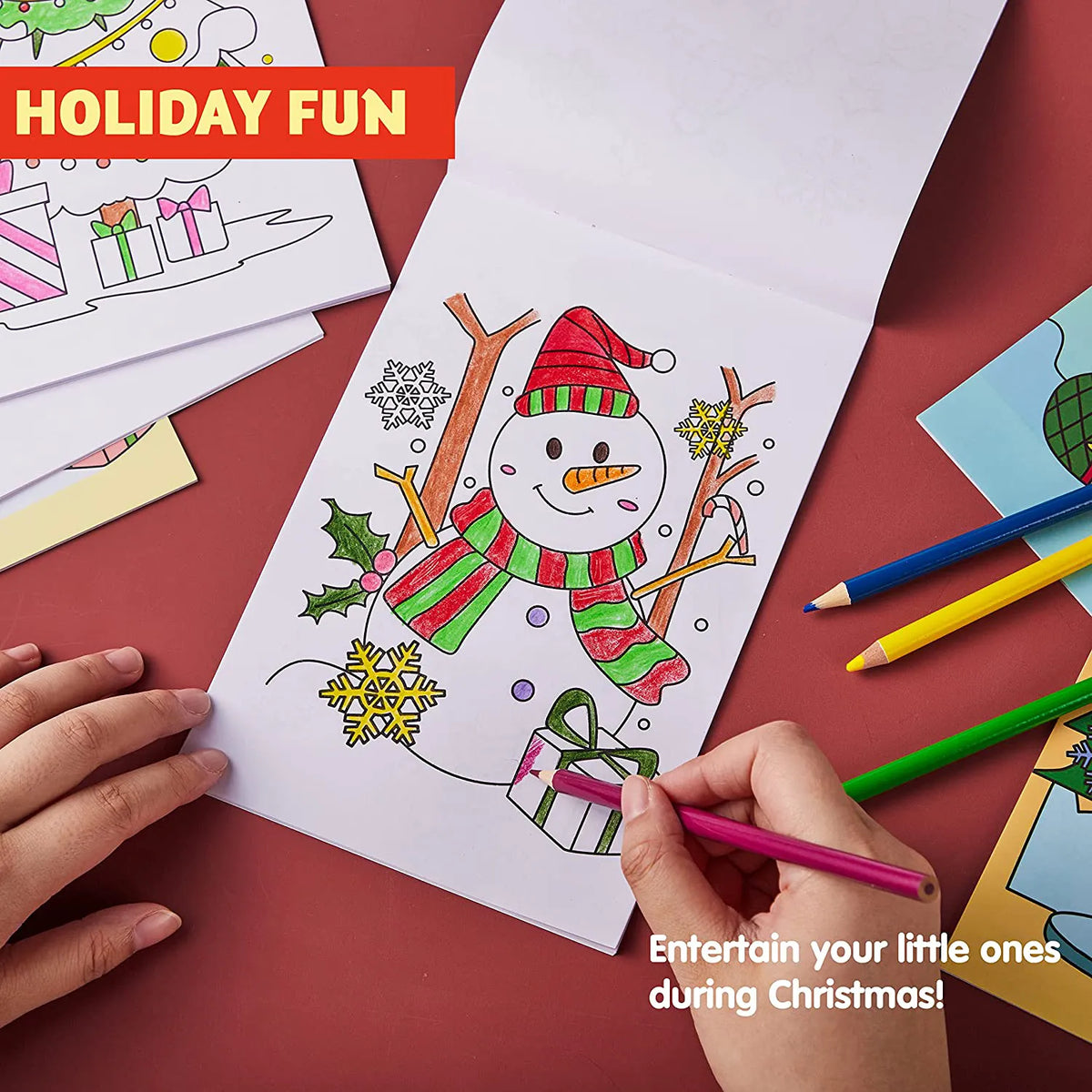Christmas Mini Coloring Booklets (48 Pack)