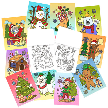Christmas Mini Coloring Booklets (48 Pack)