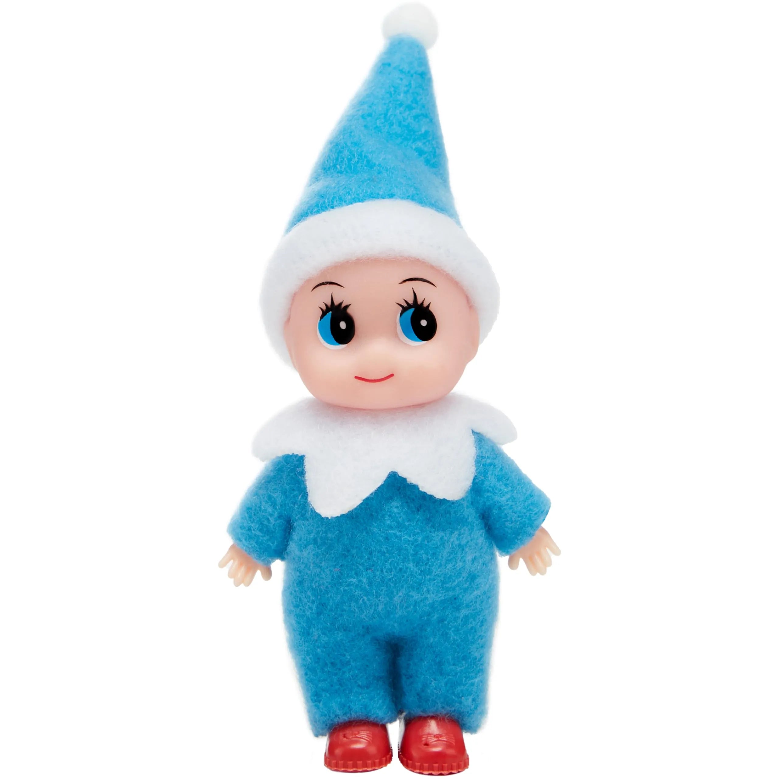 Blue Tiny Elf Soft Plush Christmas Doll