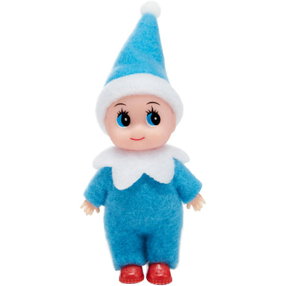 Blue Tiny Elf Soft Plush Christmas Doll