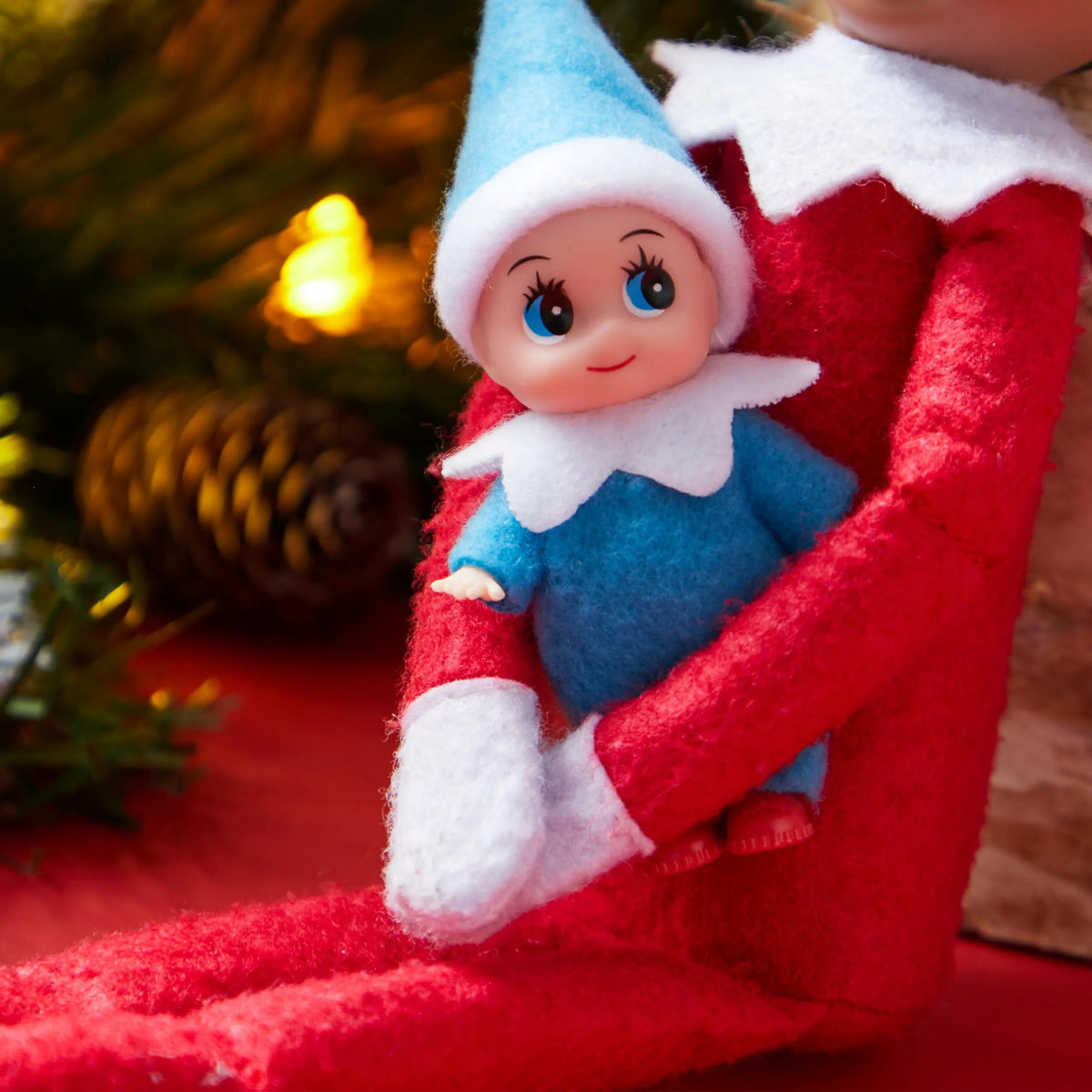 Blue Tiny Elf Soft Plush Christmas Doll