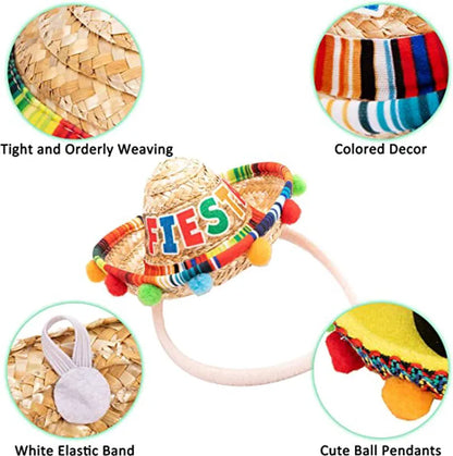 Cinco De Mayo Sombrero Headband (6 Pack)