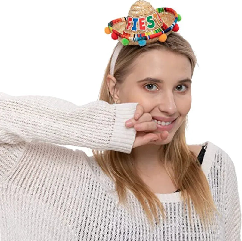 Cinco De Mayo Sombrero Headband (6 Pack)