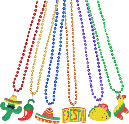 12-Pack Cinco de Mayo Fiesta Bead Necklaces