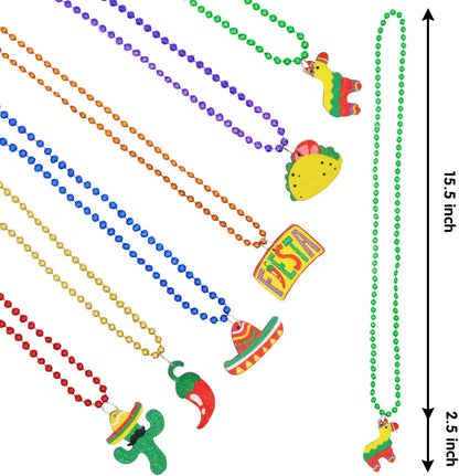 12-Pack Cinco de Mayo Fiesta Bead Necklaces
