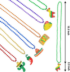 12-Pack Cinco de Mayo Fiesta Bead Necklaces