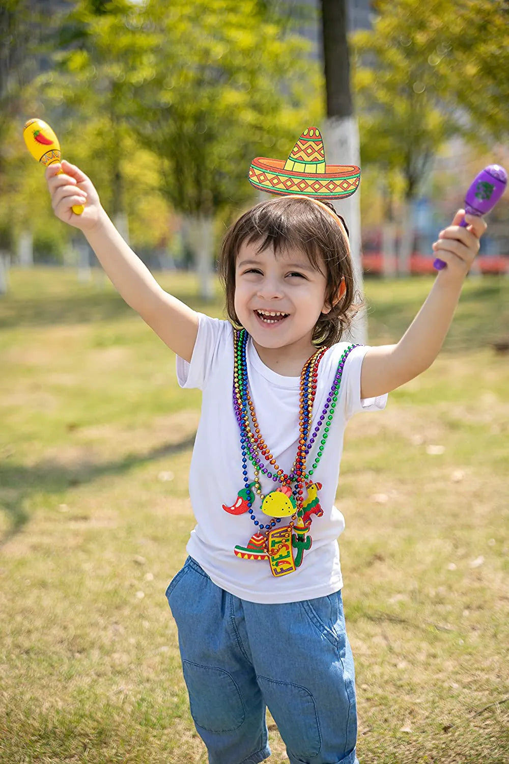 12-Pack Cinco de Mayo Fiesta Bead Necklaces
