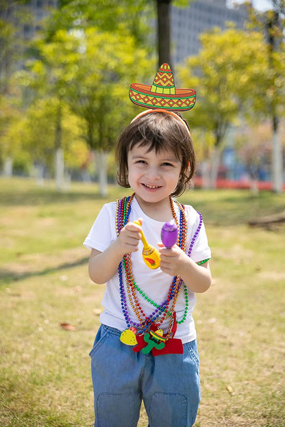 12-Pack Cinco de Mayo Fiesta Bead Necklaces