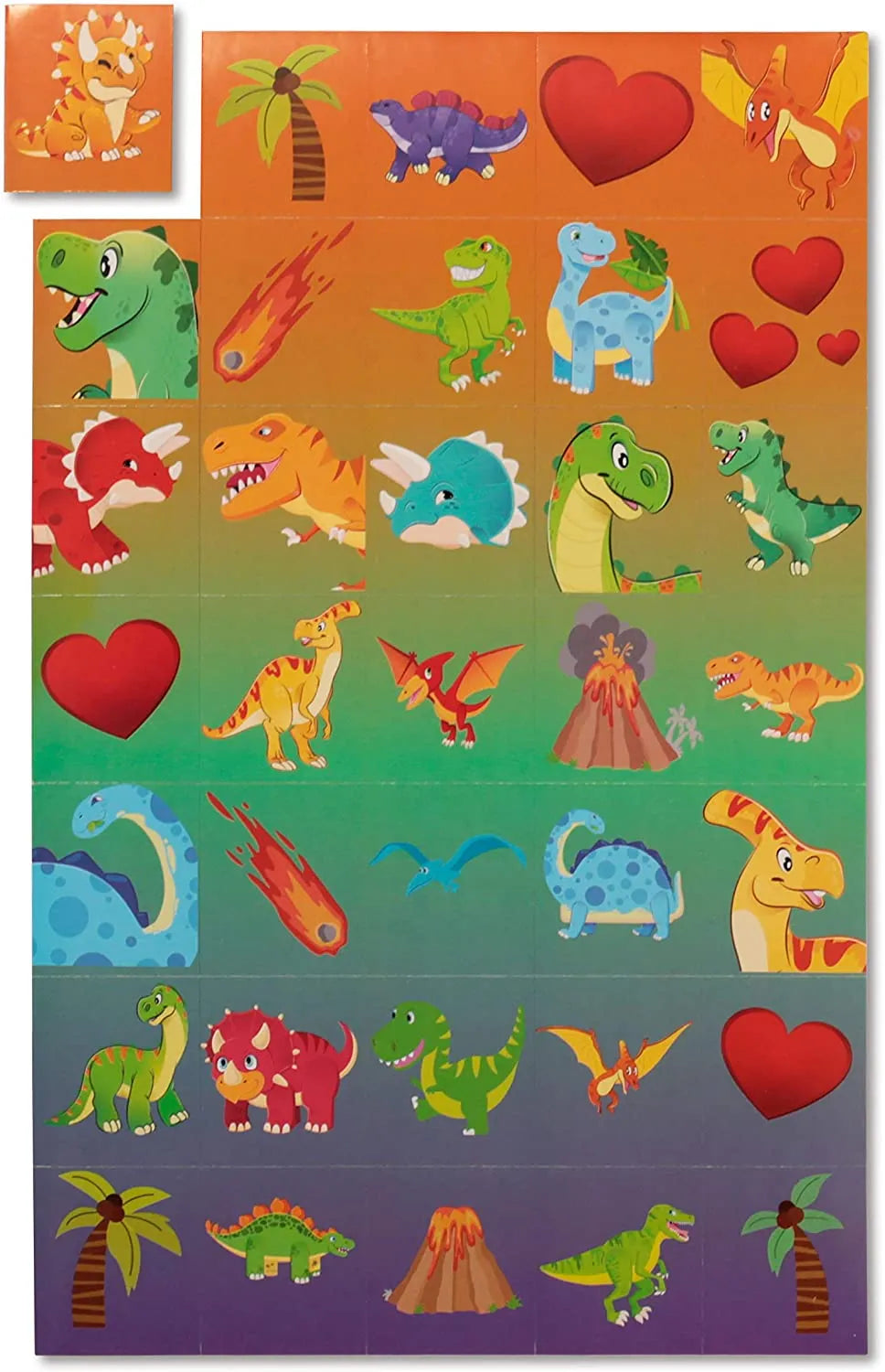 Dinosaur Valentine's Day Mailbox and Cards Set