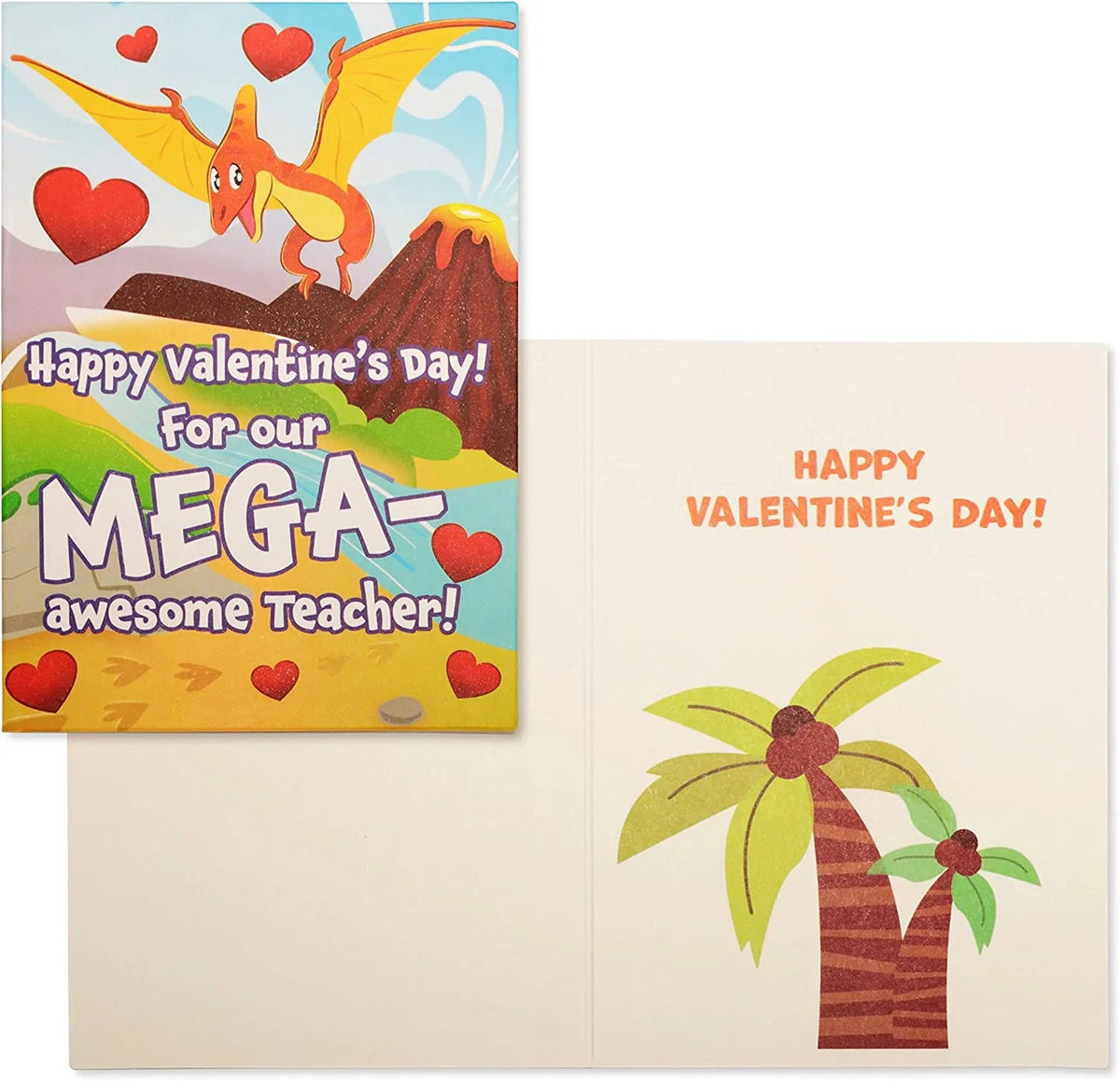 Dinosaur Valentine's Day Mailbox and Cards Set