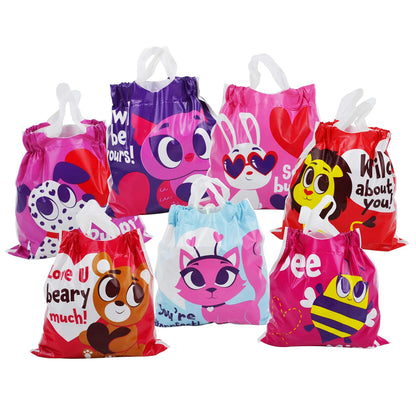 72-Piece Valentine's Day Drawstring Candy Bags