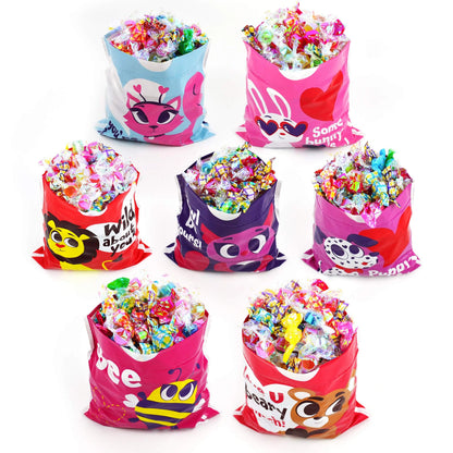 72-Piece Valentine's Day Drawstring Candy Bags