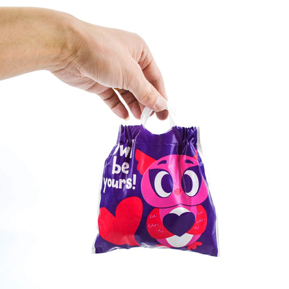 72-Piece Valentine's Day Drawstring Candy Bags