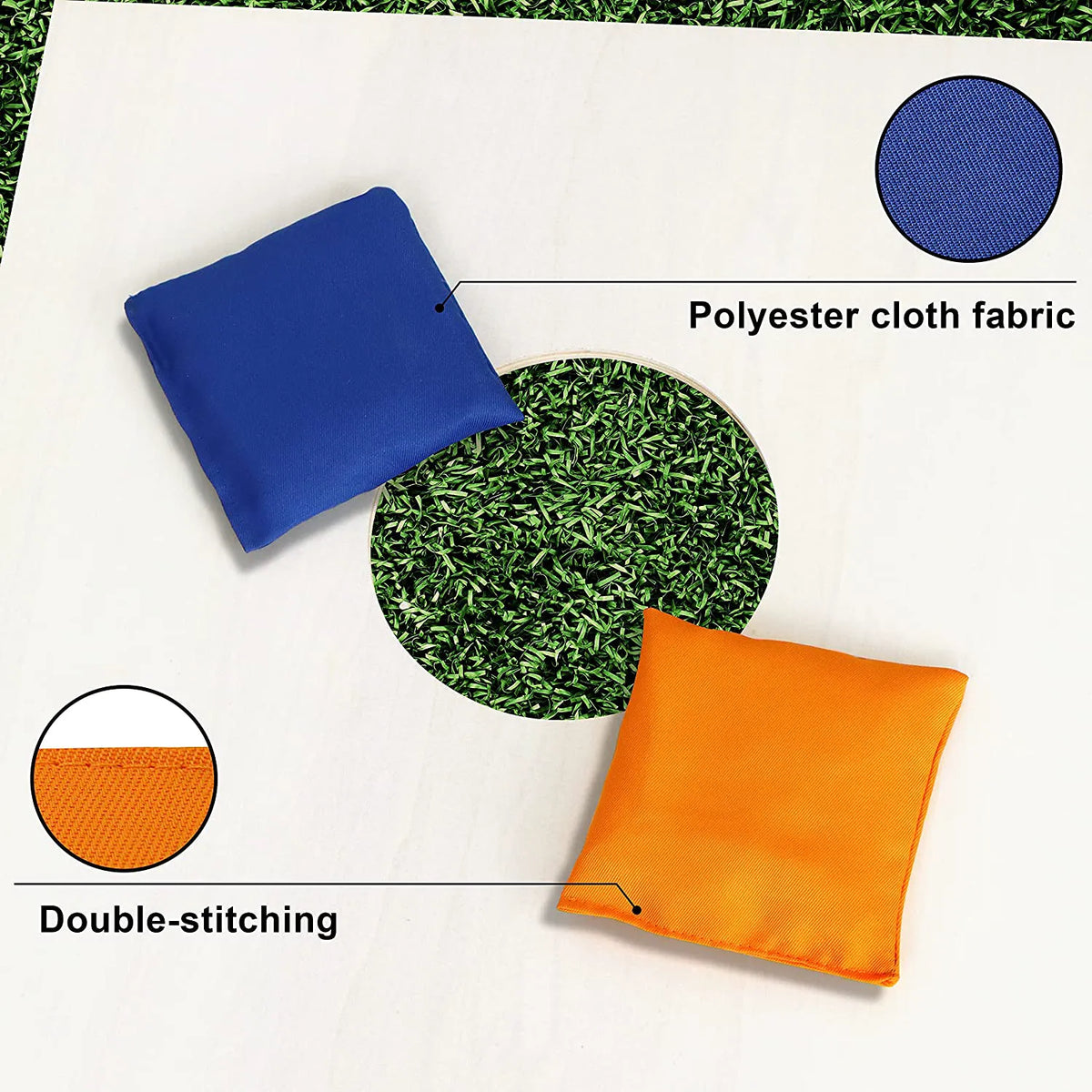 FIELDAY 16-Pack Nylon All-Weather Bean Bags