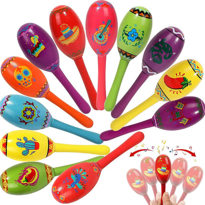 Fiesta Wooden Maracas (24 Pack)