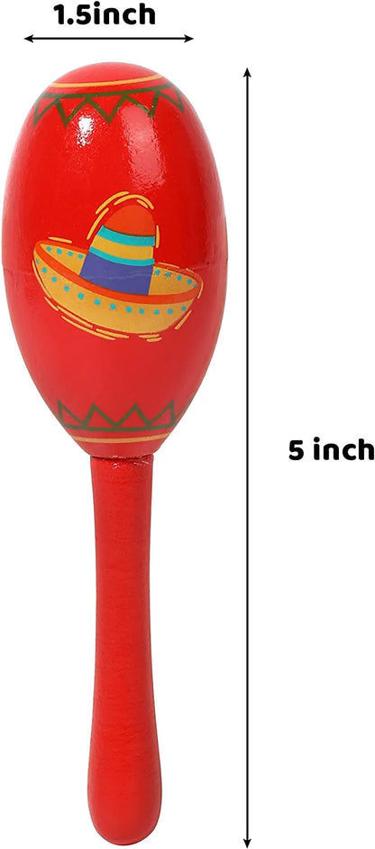 Fiesta Wooden Maracas (24 Pack)
