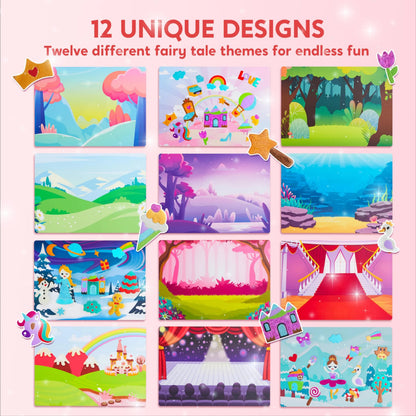 Foil Art Kit for Kids with Foam Stickers - Creative Travel Toys & Birthday Gifts