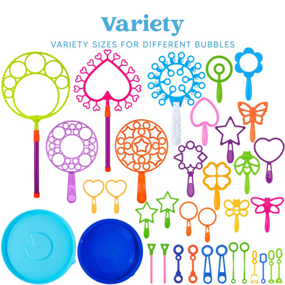 Giant Bubble Wand Toys with Tray Bulk - Large Bubble Maker