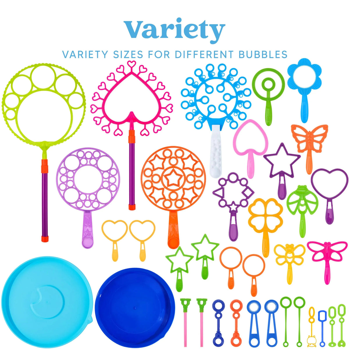 Giant Bubble Wand Toys with Tray Bulk - Large Bubble Maker