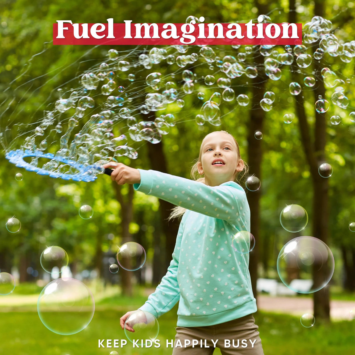 Giant Bubble Wand Toys with Tray Bulk - Large Bubble Maker