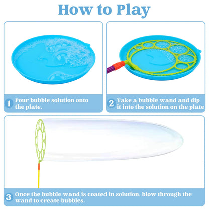 Giant Bubble Wand Toys with Tray Bulk - Large Bubble Maker