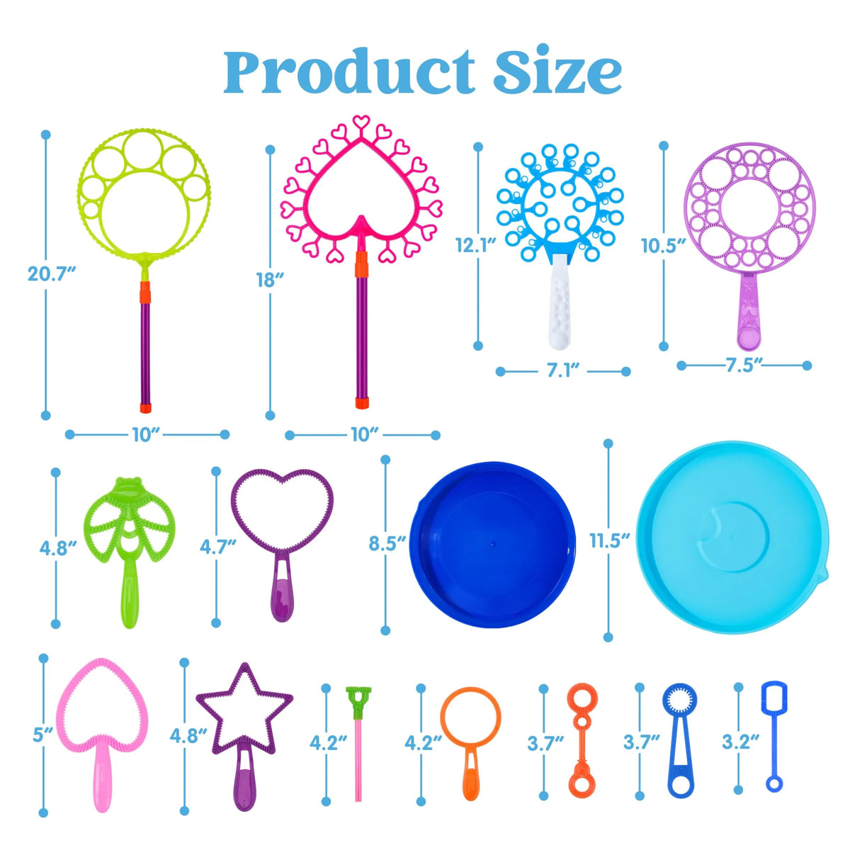Giant Bubble Wand Toys with Tray Bulk - Large Bubble Maker